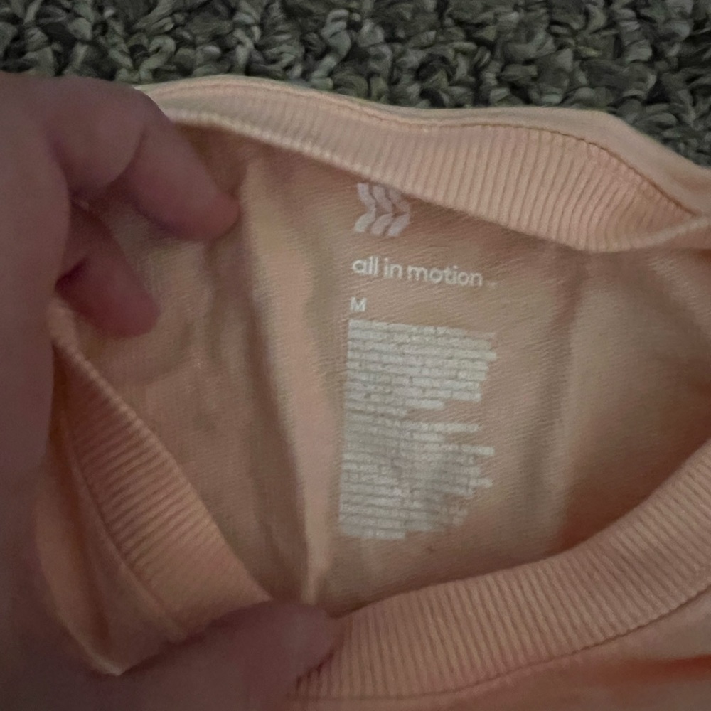 Athletic Peach Orange Pullover - Picture 4 of 6